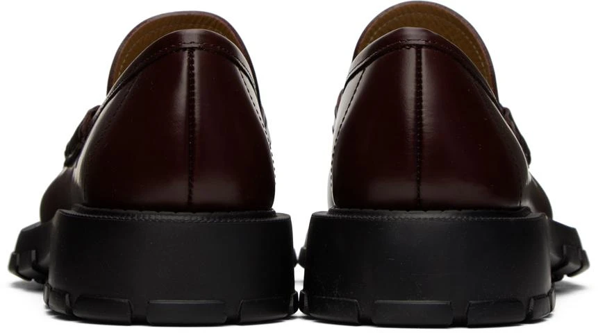 商品Salvatore Ferragamo|Burgundy Gancini Loafers,价格¥2513,第2张图片详细描述