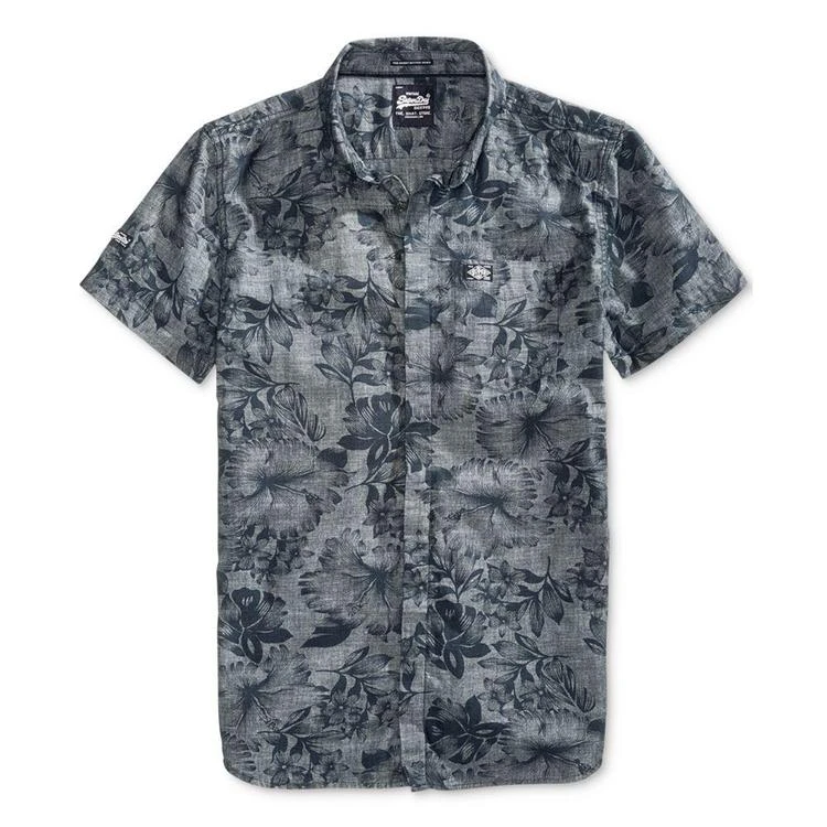 商品Superdry|Men's Ghost Floral-Print Cotton Shirt,价格¥187,第1张图片