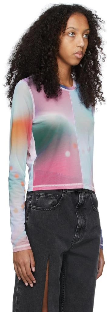 商品Alexander McQueen|Multicolor Mesh Second Skin Long Sleeve T-Shirt,价格¥595,第2张图片详细描述