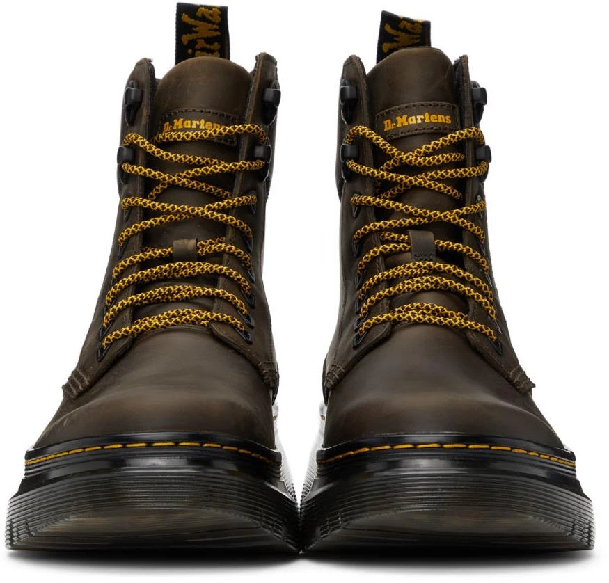 商品Dr. Martens|Brown Tarik Crazy Horse Boots,价格¥707,第2张图片详细描述