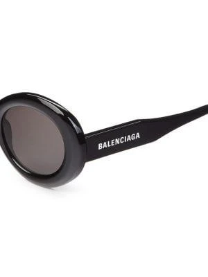 商品Balenciaga|50MM Chunky Round Sunglasses,价格¥1201,第3张图片详细描述