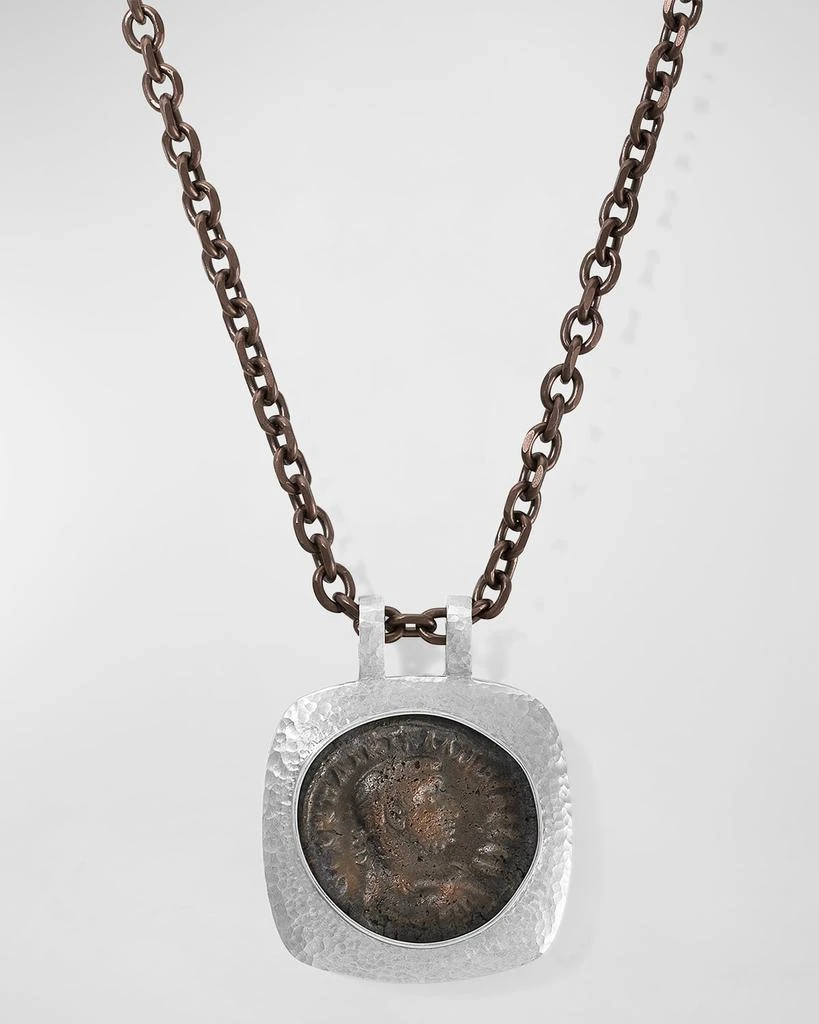 商品Jorge Adeler|Men's 18K White Gold Reversible Victory Coin Pendant,价格¥38432,第3张图片详细描述