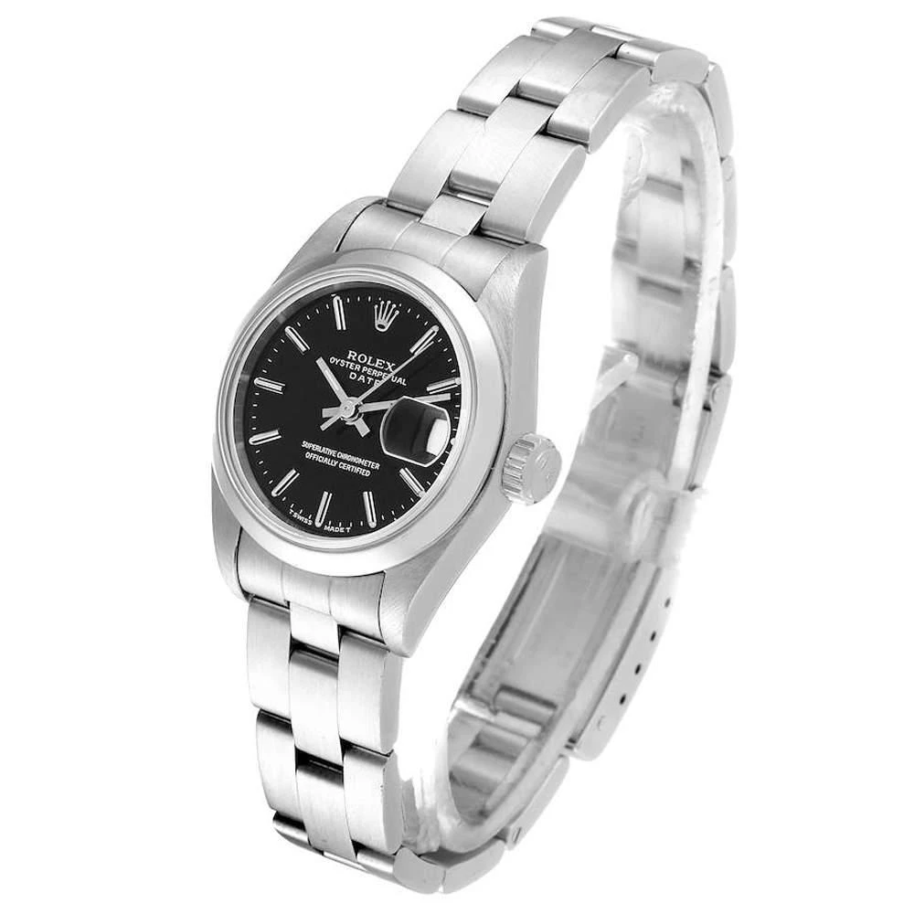 Rolex Black Stainless Steel Oyster Perpetual Date 69160 Women's Wristwatch 26 mm 商品