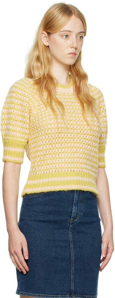 商品See by Chloé|Yellow & Pink Striped Sweater,价格¥1538,第2张图片详细描述