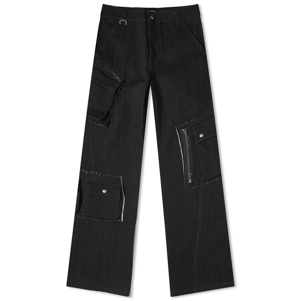 商品ANDERSSON BELL|Andersson Bell Mulina Crinkle Denim Cargo Pants,价格¥4323,第1张图片