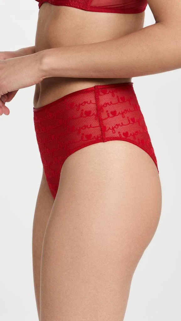 商品Calvin Klein|Calvin Klein Underwear I Heart You High Leg Tanga 短内裤,价格¥68,第4张图片详细描述