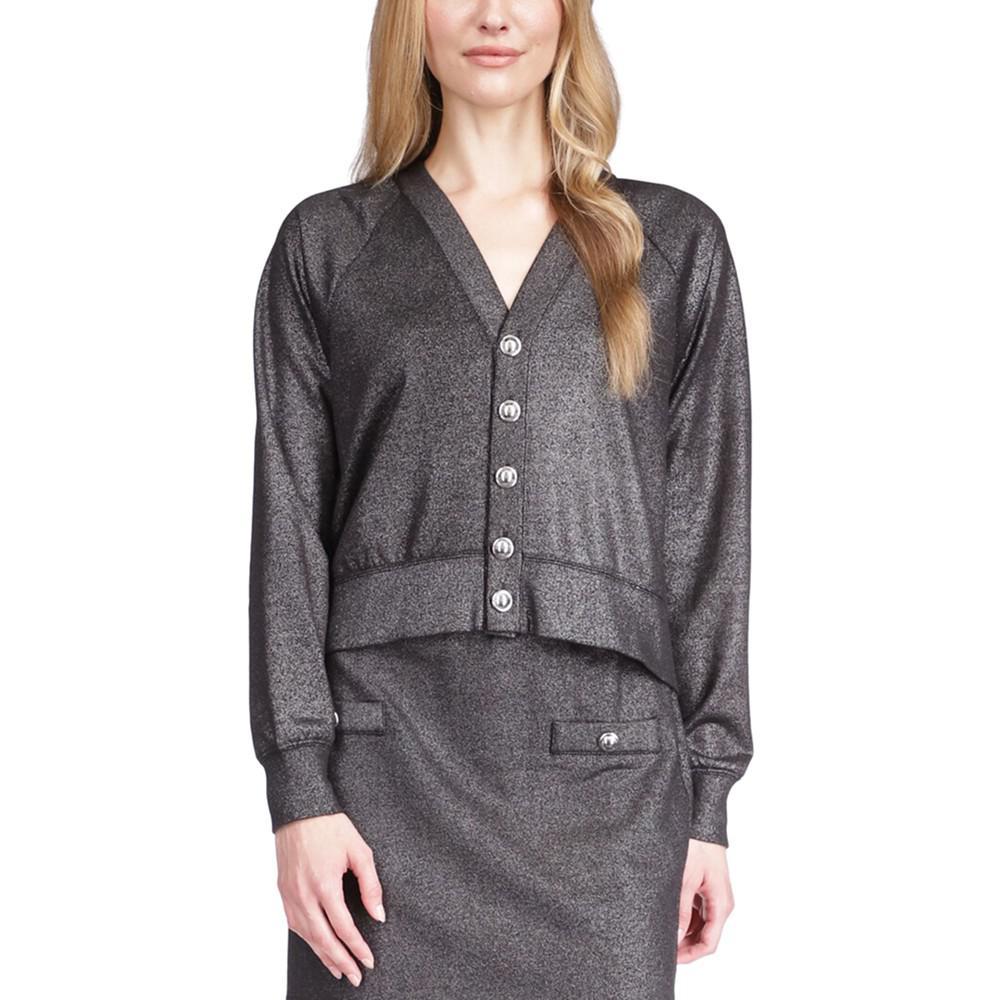 商品Michael Kors|Women's Shimmer Button Cardigan,价格¥815,第1张图片