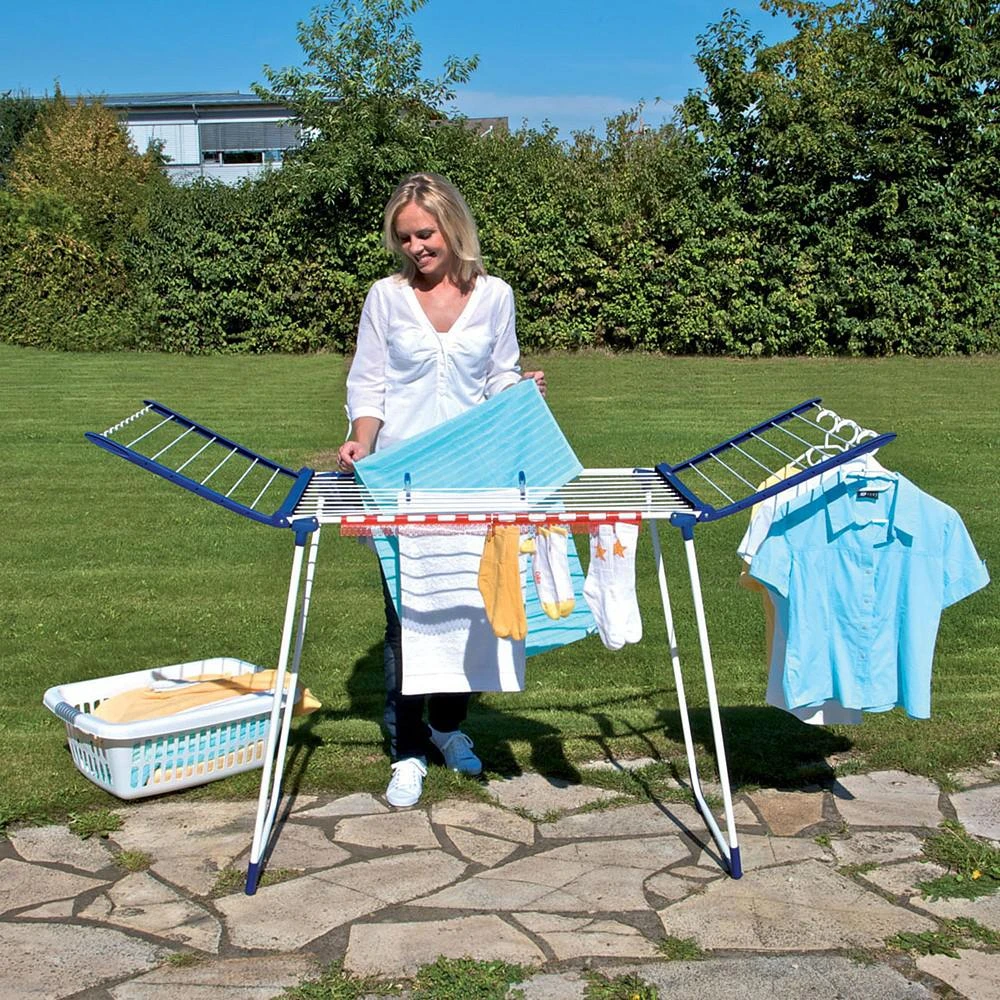 商品Household Essentials|Leifheit Pegasus 150 Deluxe Indoor and Outdoor Laundry Drying Rack,价格¥1095,第3张图片详细描述