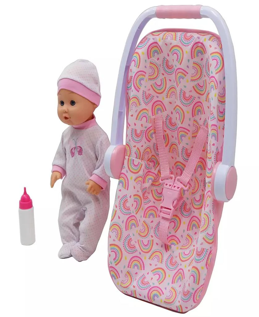 商品Dream Collection|Baby Doll with toy Carrier Car Seat Gi-Go Dolls Kids 3 Piece Playset,价格¥249,第4张图片详细描述