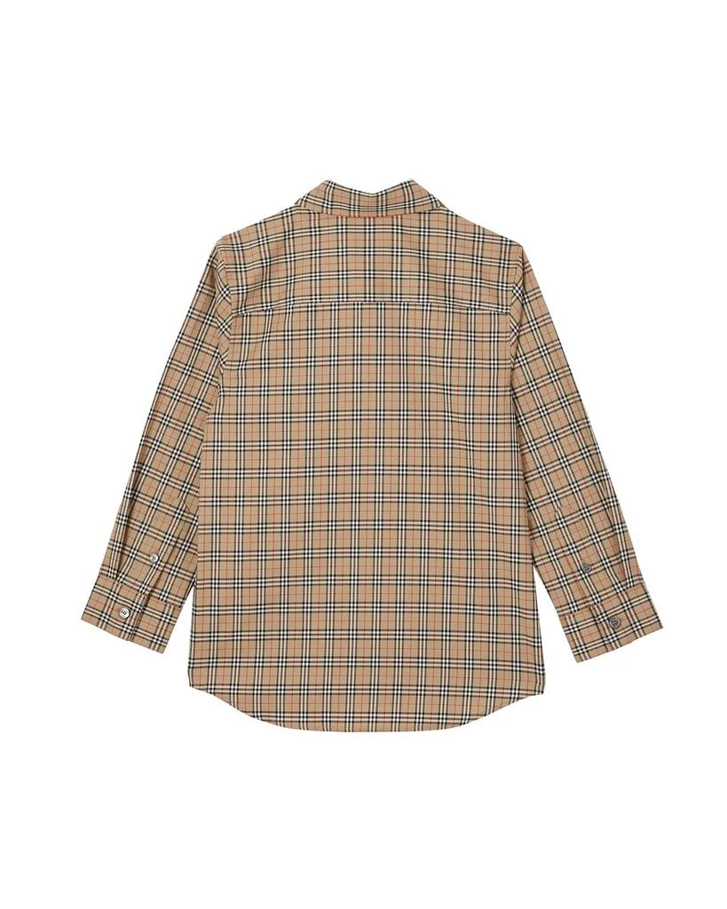 商品Burberry|Boy's Owen Micro Vintage Check Button-Down Shirt, Size 3-14,价格¥864,第3张图片详细描述