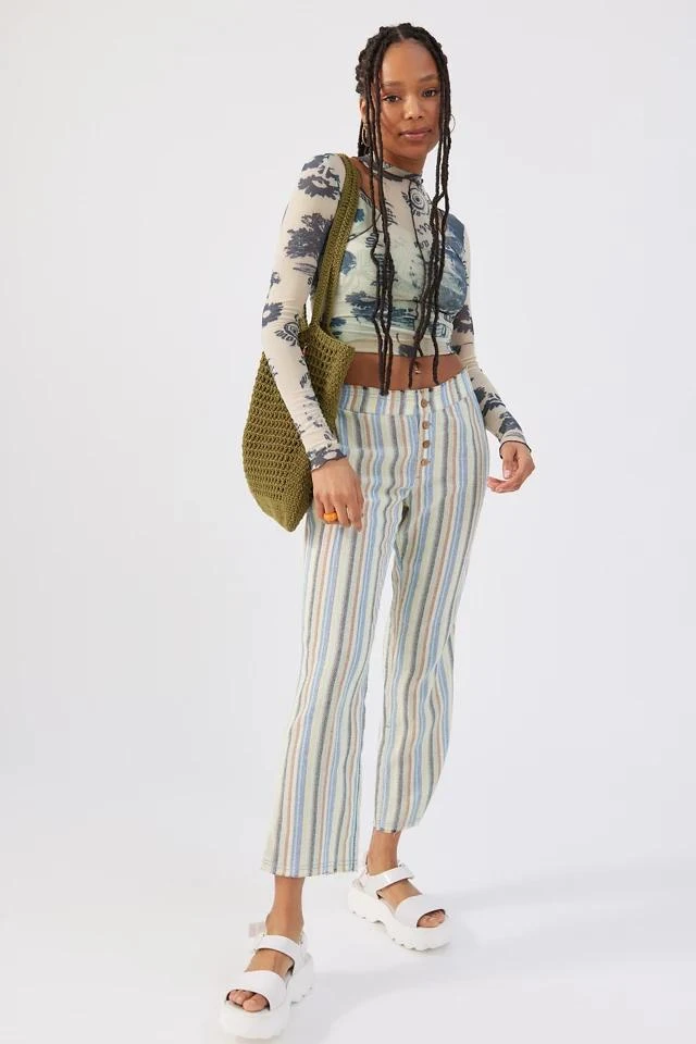 商品Urban Outfitters|UO Anya Yarn-Dyed Trouser Pant,价格¥78,第4张图片详细描述