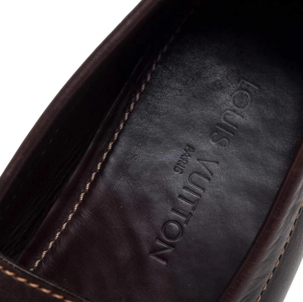 Louis Vuitton Brown Leather Monte Carlo Loafers Size 44 商品