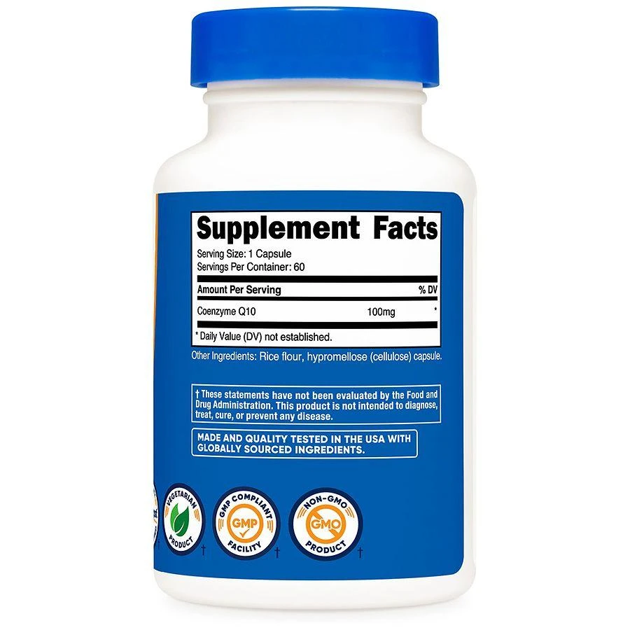 商品Nutricost|CoQ10 100 mg Capsules,价格¥156,第3张图片详细描述