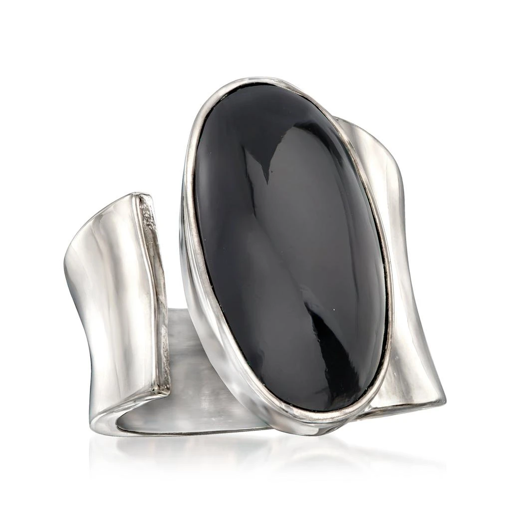 商品Ross-Simons|Black Onyx Wrap Ring in Sterling Silver,价格¥829,第4张图片详细描述