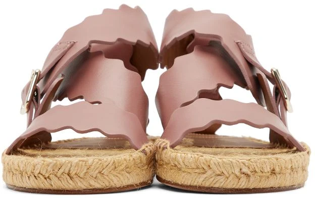商品Chloé|Pink Lauren Espadrille Sandals,价格¥1785,第2张图片详细描述