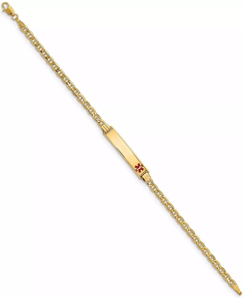 商品Macy's|Medical Info ID Plate Bracelet in 14k Gold,价格¥5832,第2张图片详细描述