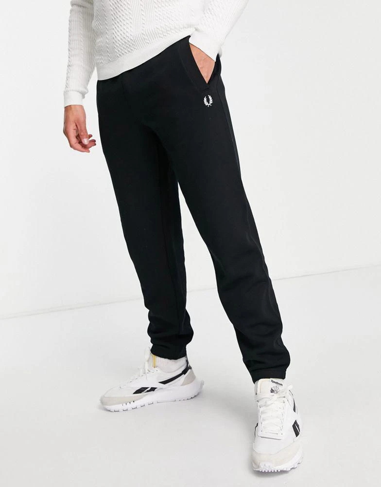 商品Fred Perry|Fred Perry loopback joggers in black,价格¥770,第1张图片