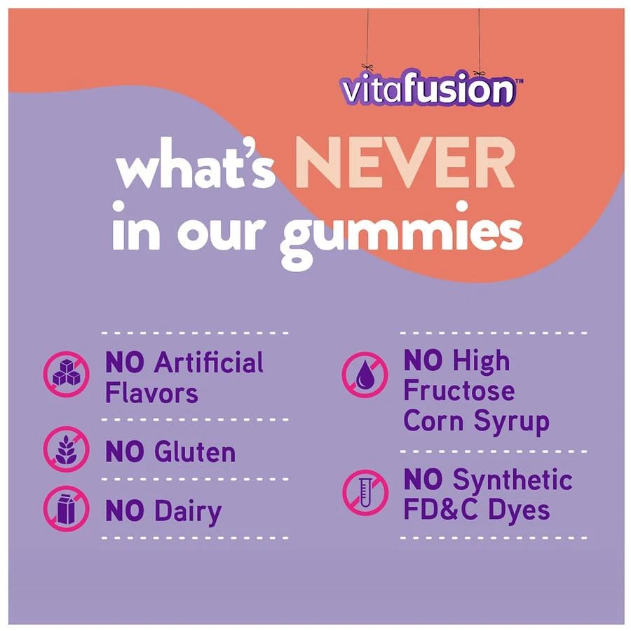 商品Vitafusion|Fiber Well Fit Gummies Supplement Peach, Strawberry & Berry,价格¥112,第2张图片详细描述