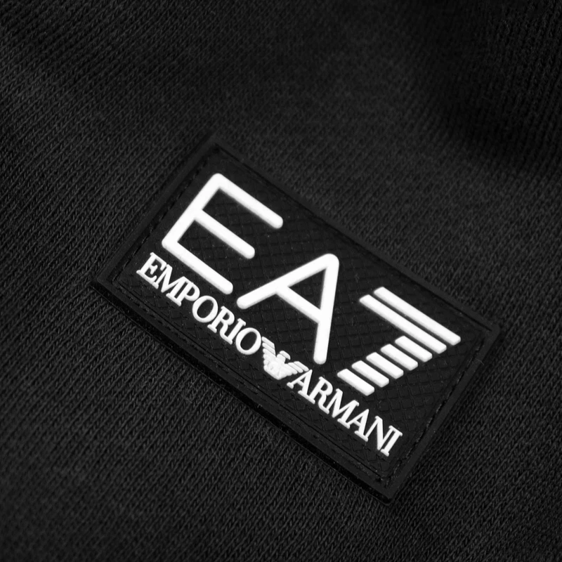 Emporio Armani 安普里奥 阿玛尼 男士黑色棉质抽绳式连帽长袖上衣经典LOGO款时尚套头衫卫衣 6GPM96-J07Z-1200 商品