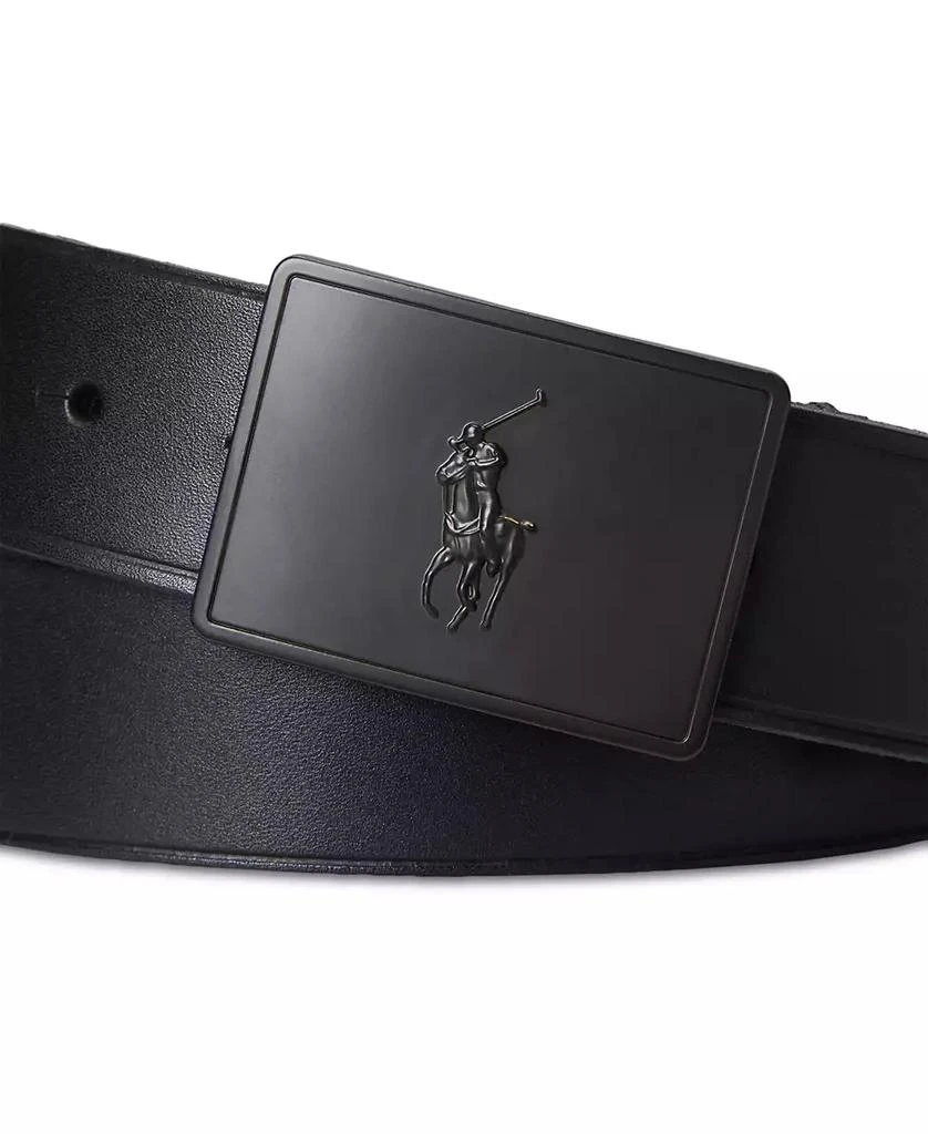 商品Ralph Lauren|Men's Plaque-Buckle Leather Belt,价格¥668,第2张图片详细描述