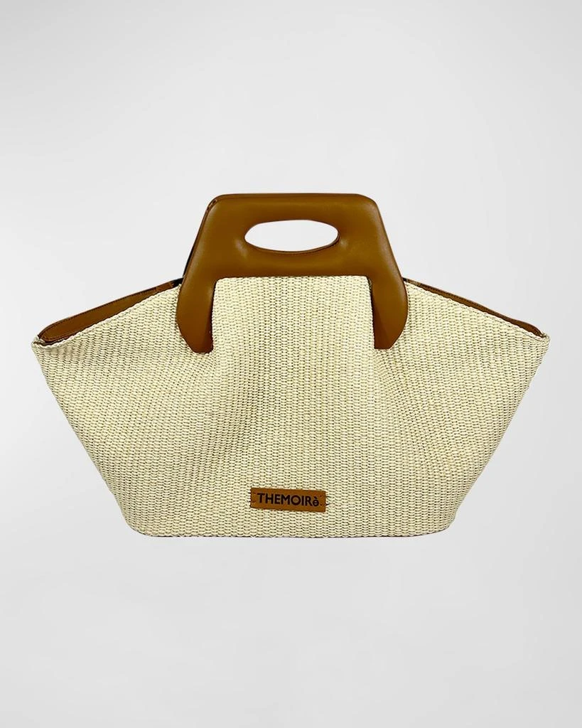 商品THEMOIRe|Dhea Eco-Fabric Straw Top-Handle Bag,价格¥1398,第1张图片