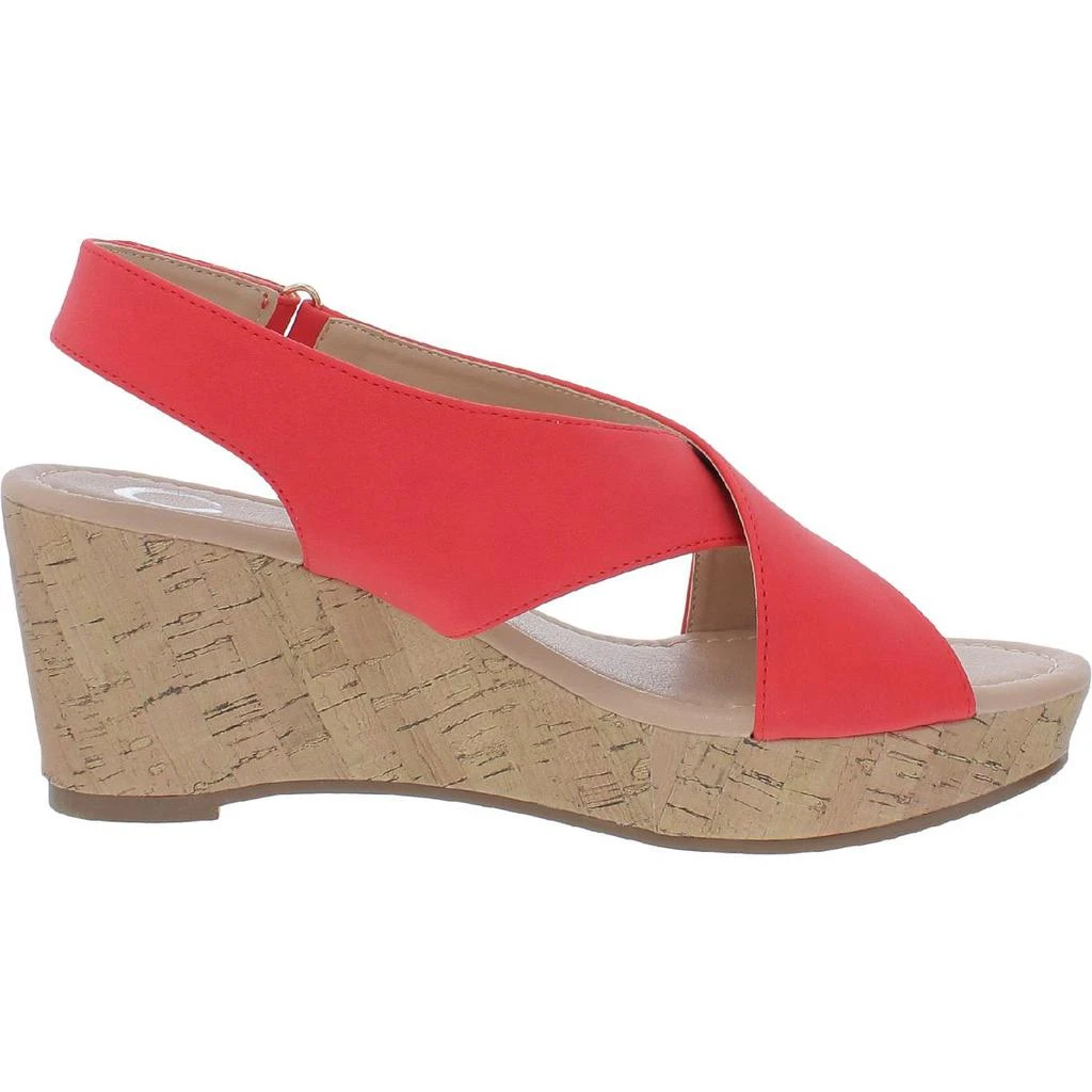 商品Journee Collection|Journee Collection Womens Jenice Cork Open Toe Wedge Sandals,价格¥62,第3张图片详细描述