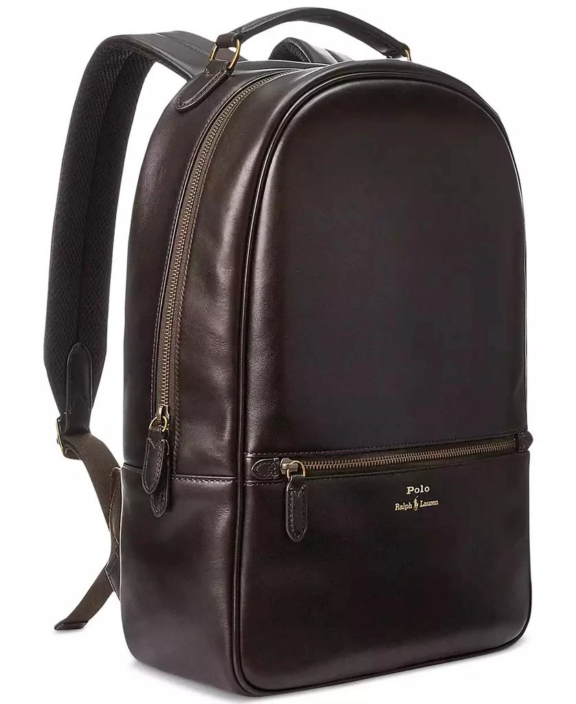 商品Ralph Lauren|男士真皮双肩包 全粒面真皮电脑包,价格¥2615,第1张图片