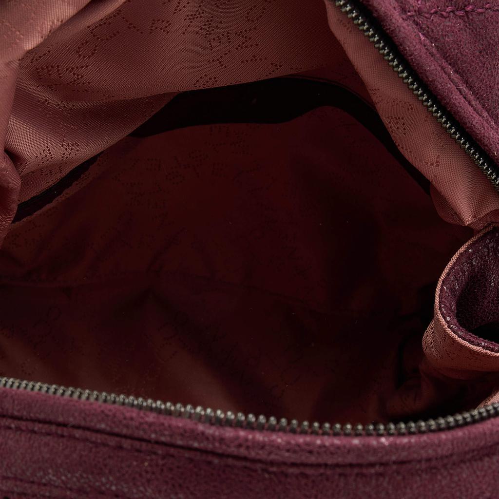 Stella McCartney Burgundy Quilted Faux Suede Shaggy Backpack商品第7张图片规格展示