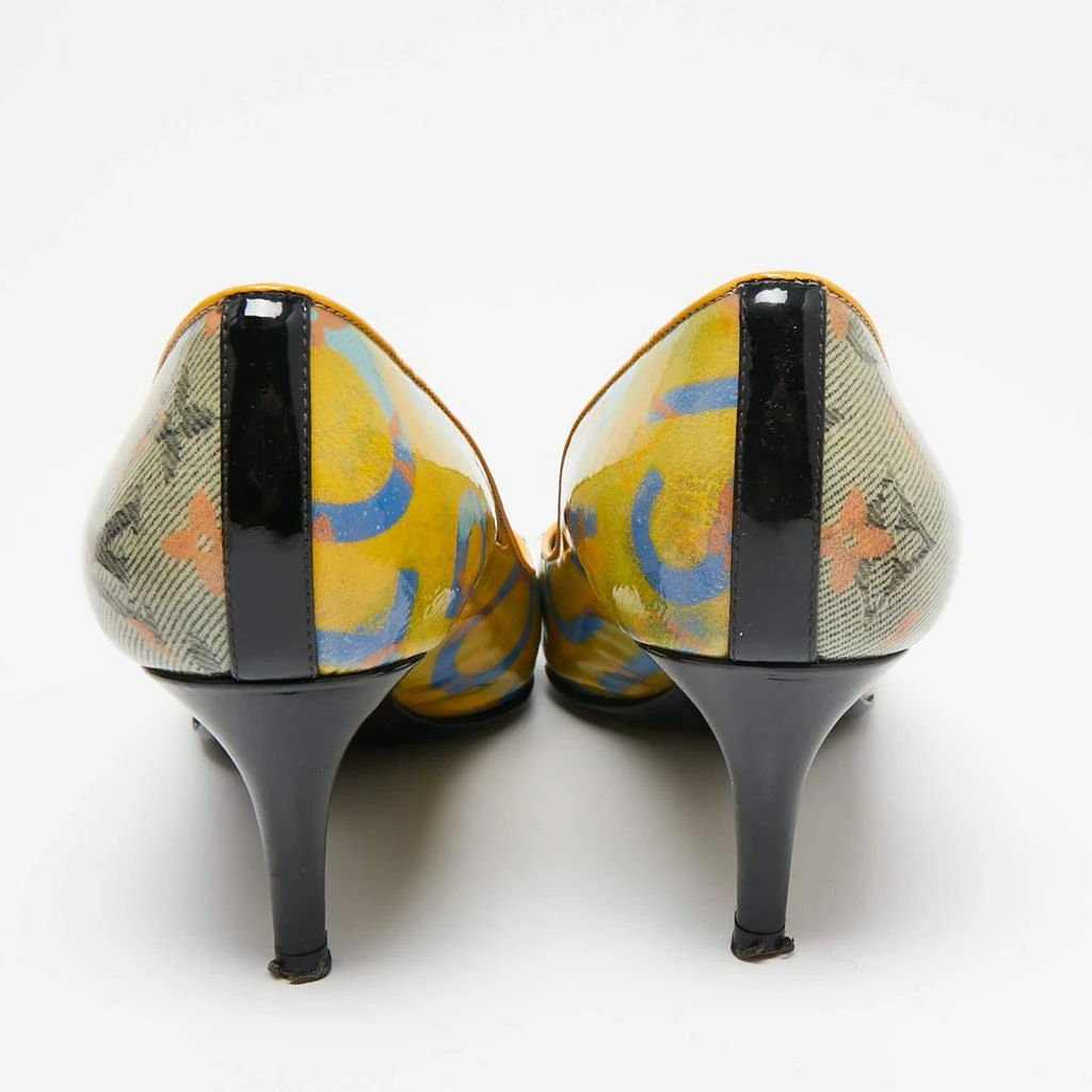 商�品[二手商品] Louis Vuitton|Louis Vuitton Multicolor Monogram Coated Denim Richard Prince Flash Pulp Pointed Toe Pumps Size 37.5,价格¥2268,第5张图片详细描述