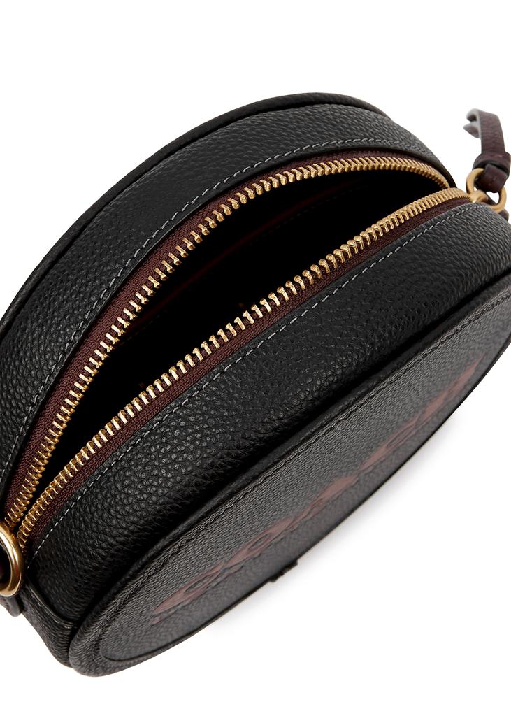 Kia black leather cross-body bag商品第4张图片规格展示