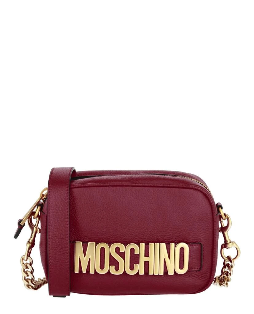 商品Moschino|Leather Logo Crossbody Bag,价格¥3964,第1张图片