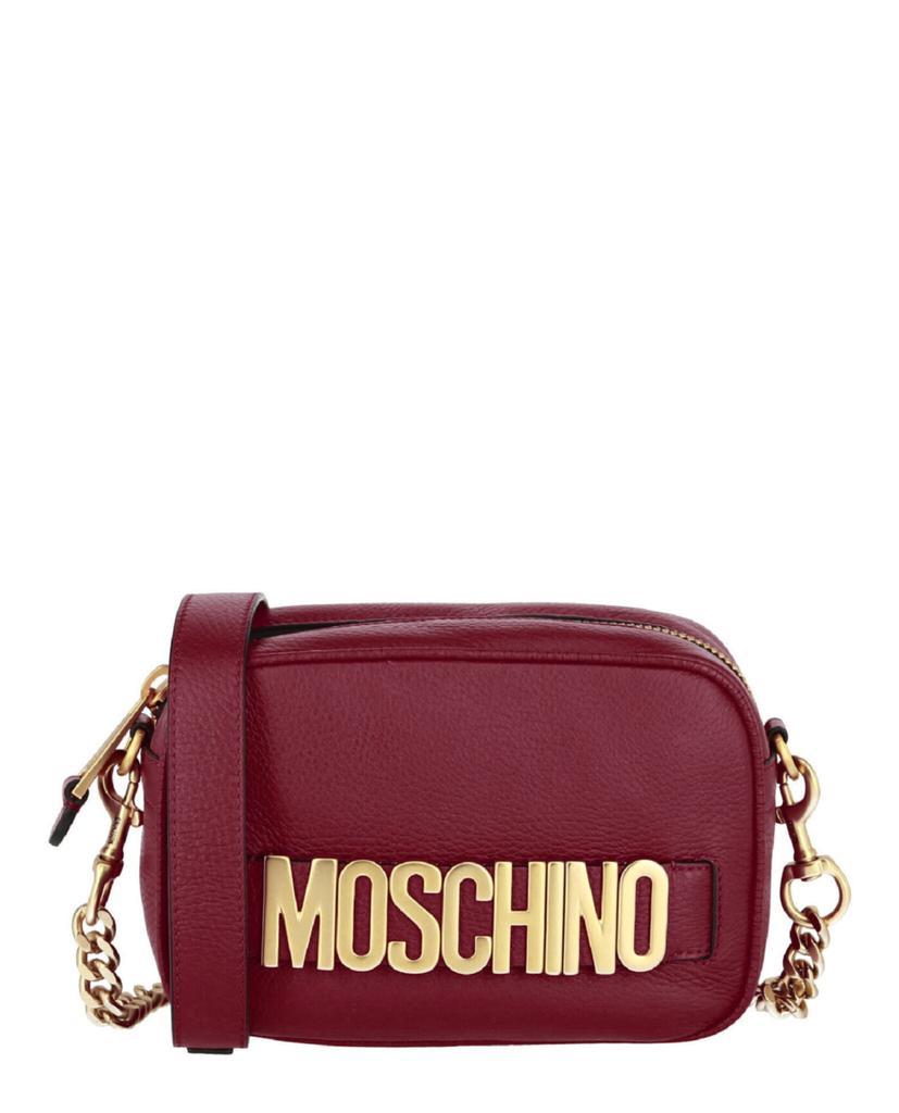 商品Moschino|Leather Logo Crossbody Bag,价格¥4391,第1张图片
