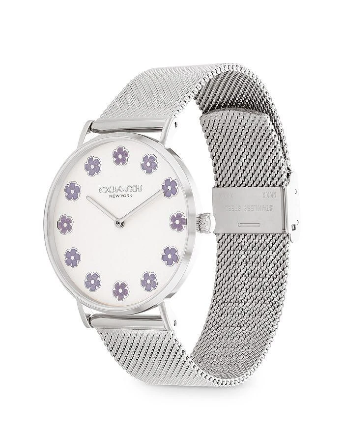 商品Coach|Women's Perry Rose Gold Tone Mesh Bracelet Watch, 36mm,价格¥1314,第2张图片详细描述