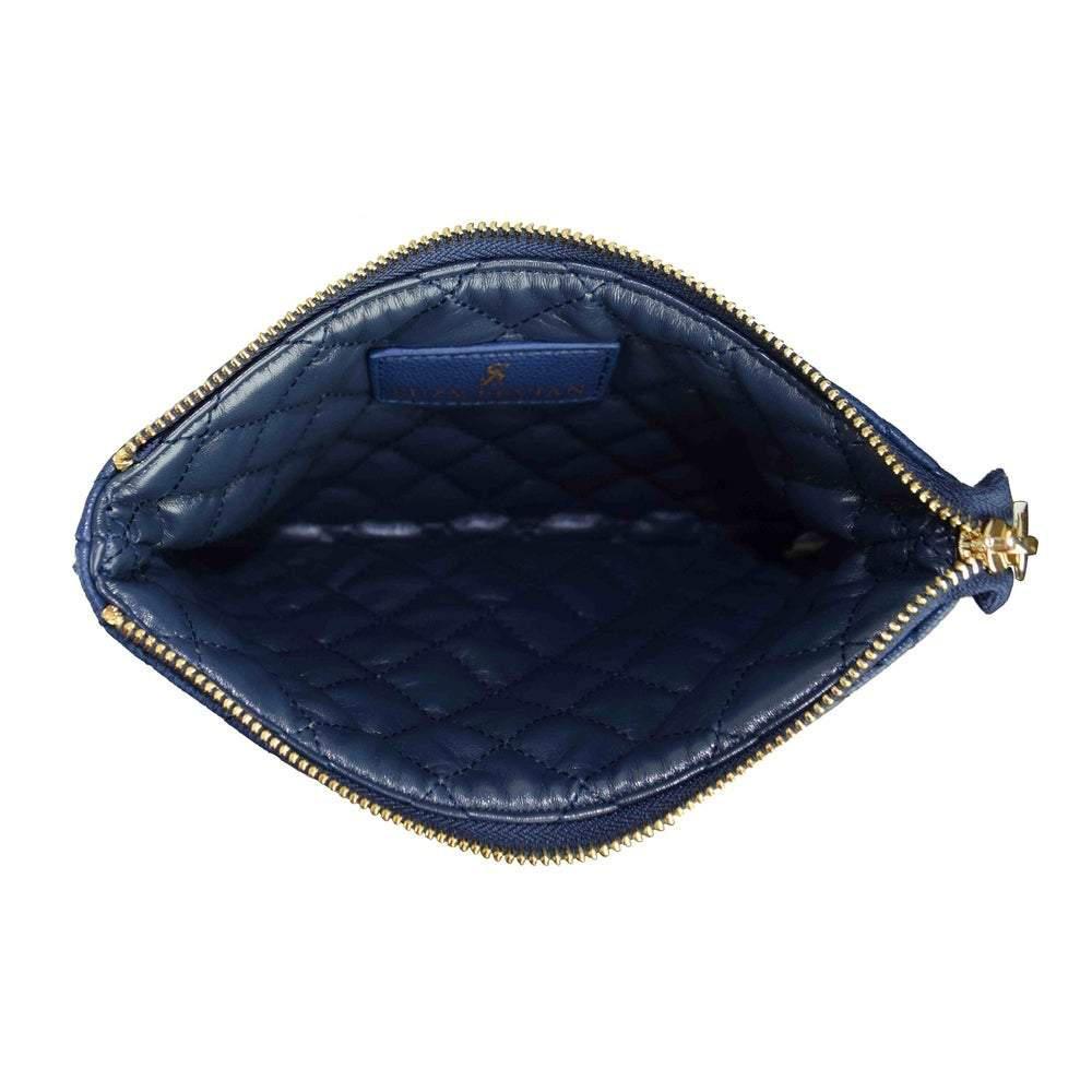 商品Suzy Levian|Suzy Levian Small Faux Leather Quilted Clutch Handbag,价格¥456,第7张图片详细描述