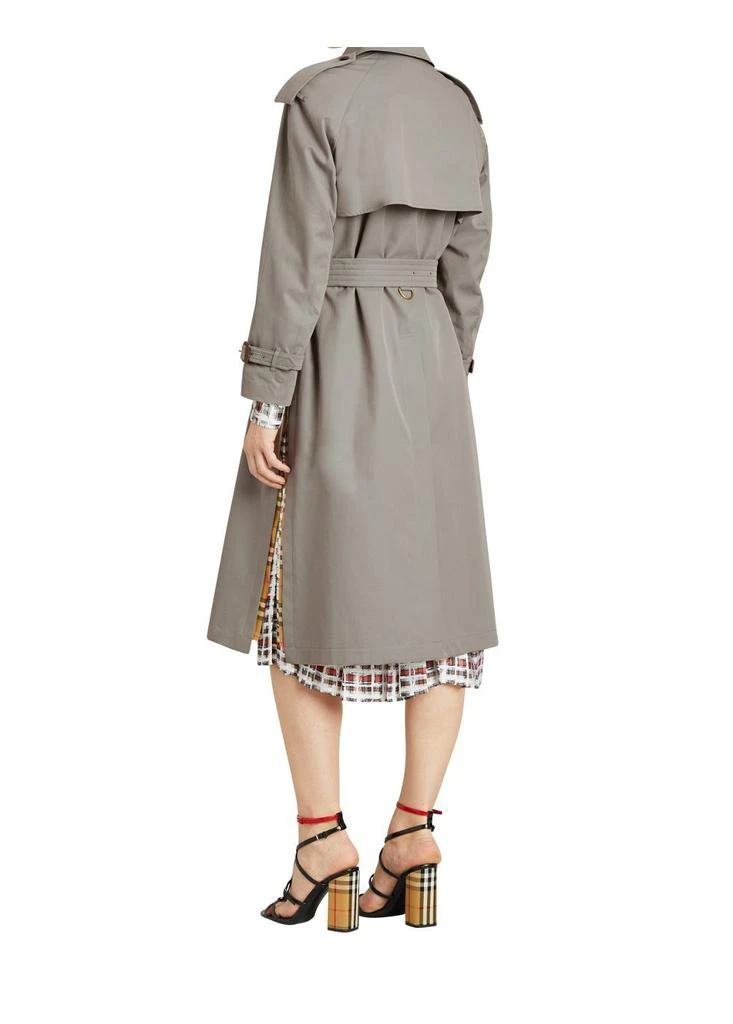 商品Burberry|Side-slit tropical gabardine trench coat,价格¥16486,第4张图片详细描述