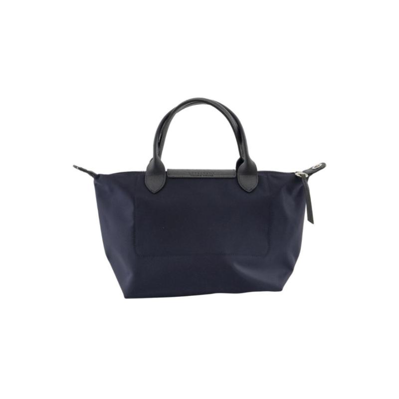 珑骧 LONGCHAMP 奢侈品 女士LE PLIAGE NÉO系列小号海军蓝织物短柄手提斜跨包商品第2张图片规格展示