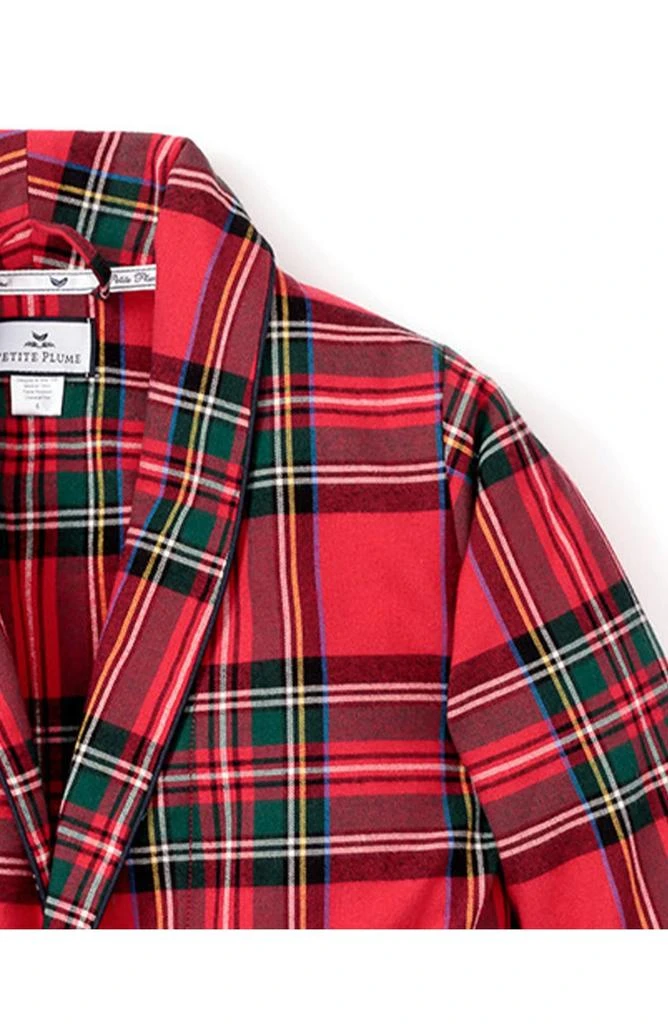 商品Petite Plume|Kids' Imperial Tartan Plaid Flannel Robe,价格¥196,第3张图片详细描述