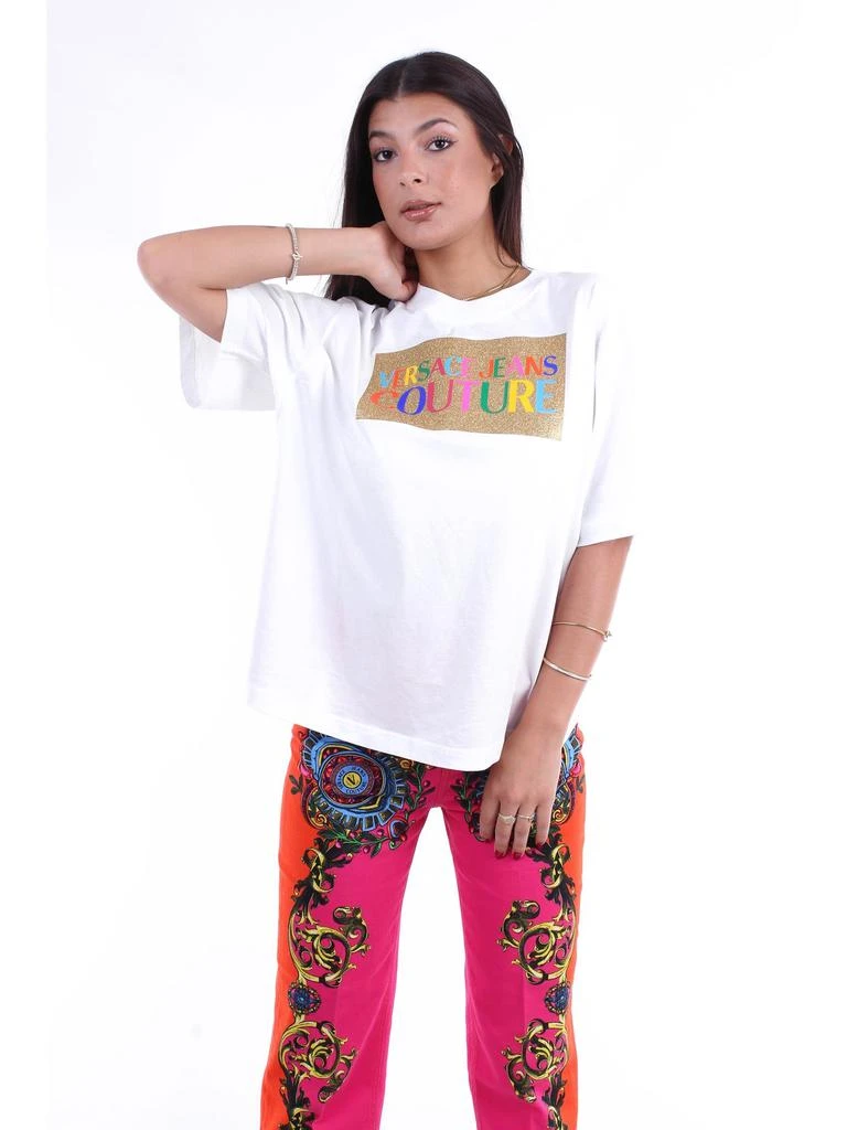 商品Versace|VERSACE JEANS COUTURE T-shirt Women White,价格¥1274,第1张图片