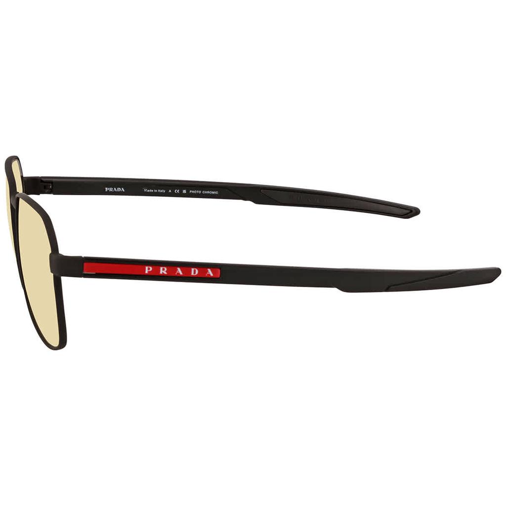 Brown Photochromic Rectangular Men's Sunglasses PS 54WS DG002S 57商品第3张图片规格展示