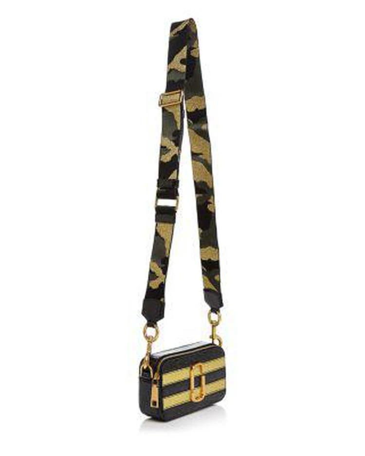 商品Marc Jacobs|Snapshot 条纹亮片真皮相机包,价格¥2924,第4张图片详细描述