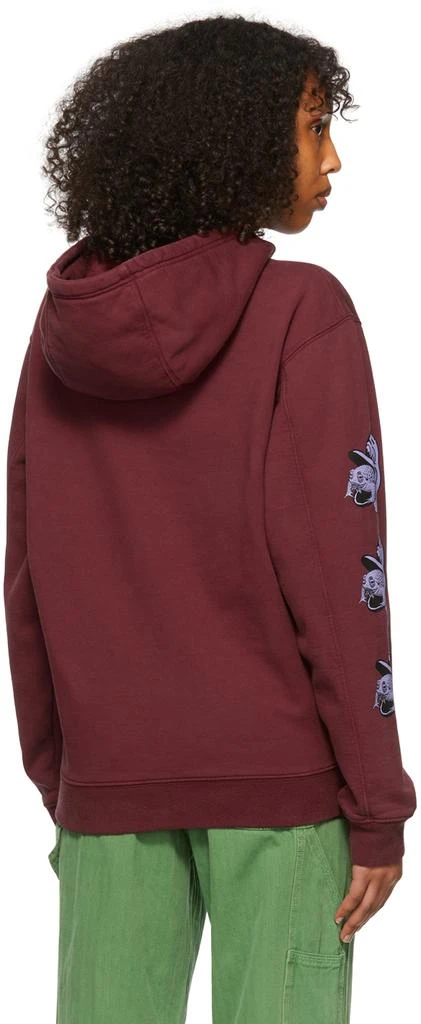 商品Brain Dead|Burgundy Cotton Hoodie,价格¥377,第3张图片详细描述