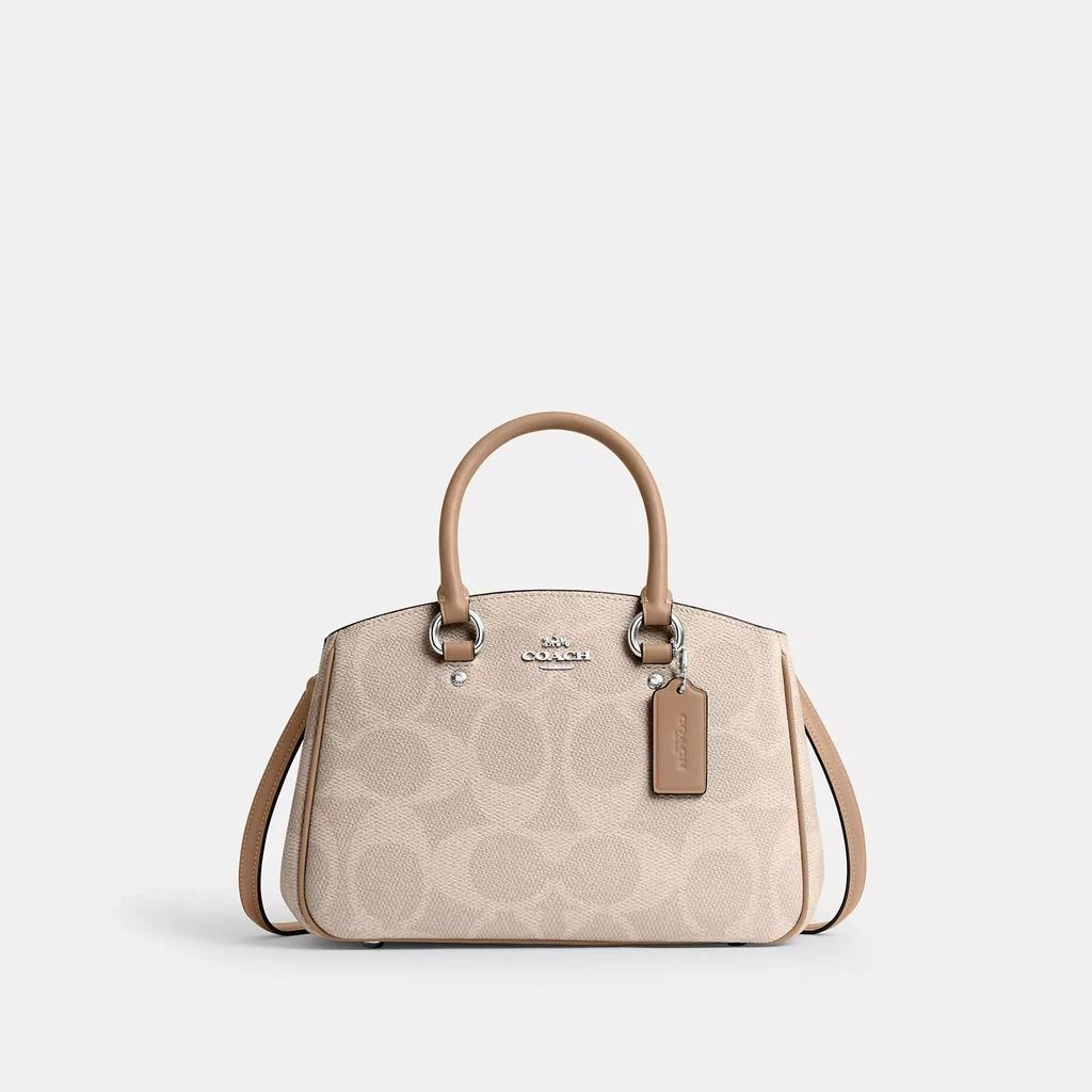 商品Coach|Savannah Small Carryall Bag In Signature Canvas,价格¥1581,第1张图片