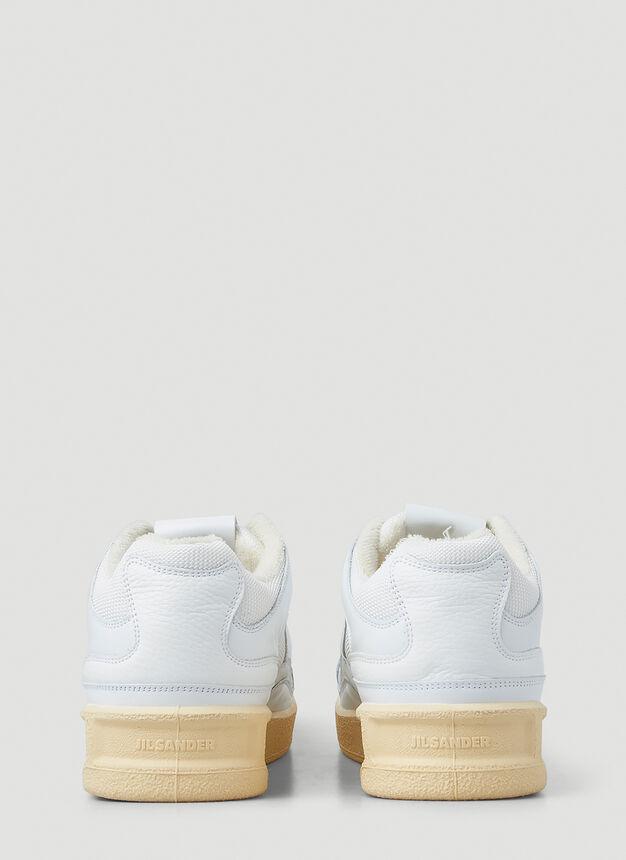 商品Jil Sander|Debossed Logo Sneakers in White,价格¥4714,第6张图片详细描述
