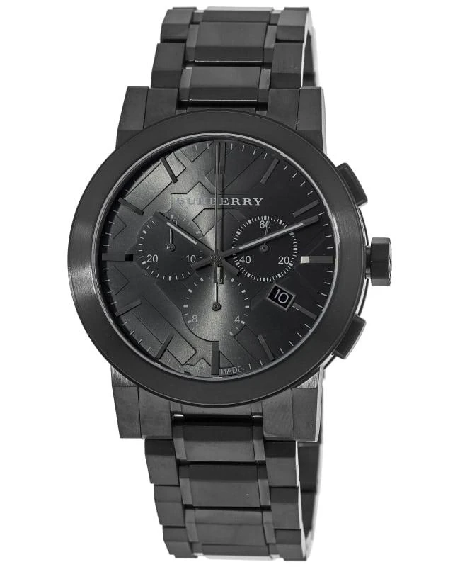 商品[二手商品] Burberry|Burberry Men's Swiss Chronograph Gray Ion Steel 42mm Men's Watch BU9354-PO,价格¥1993,第1张图片