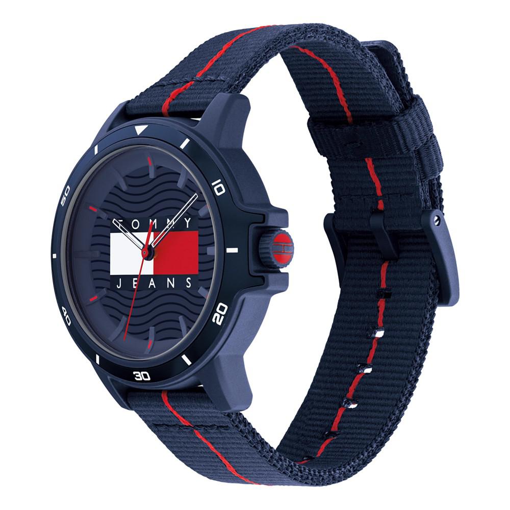 Tommy Hilfiger Men's Blue Nylon Strap Watch 42mm商品第2张图片规格展示