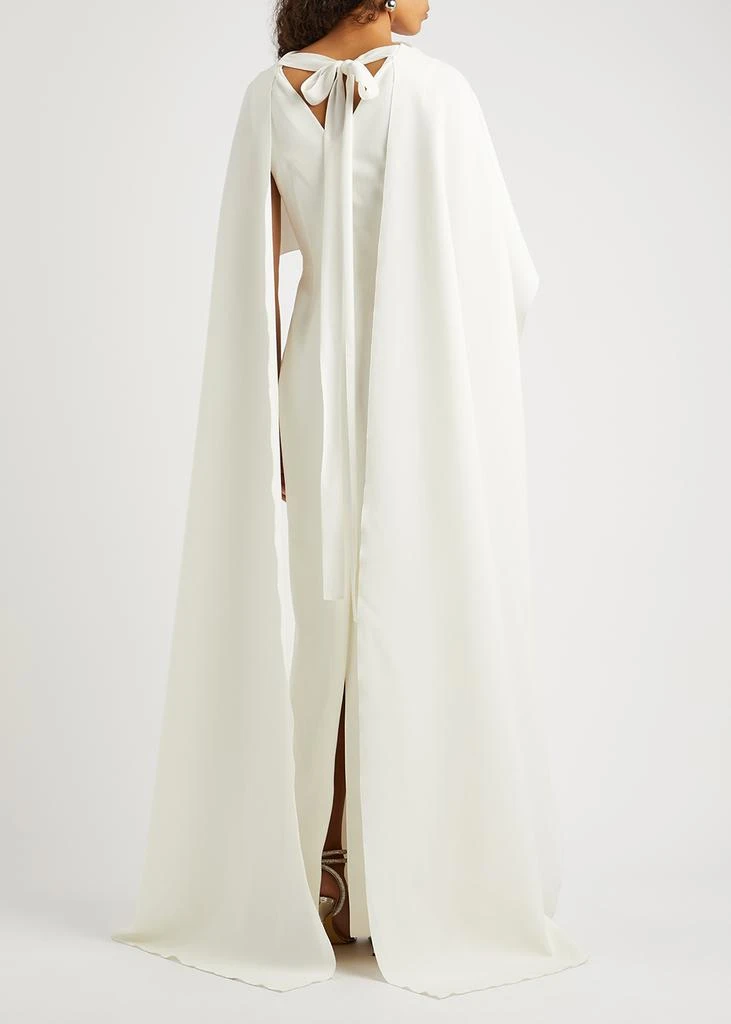 商品ROKSANDA|Elina ivory cape-effect gown,价格¥13068,第3张图片详细描述