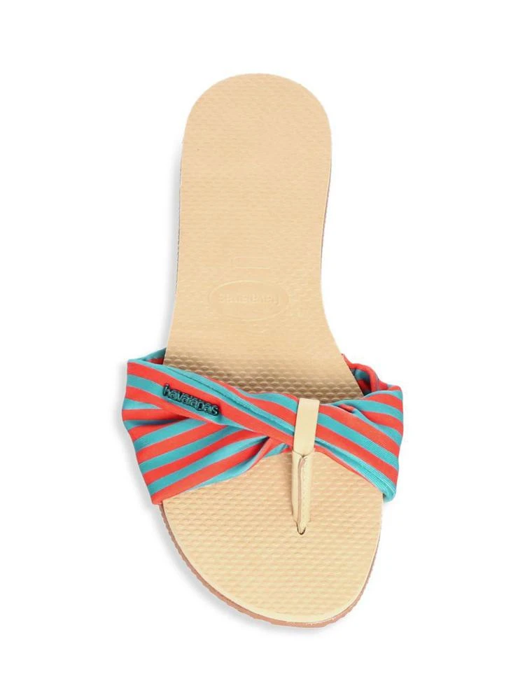 商品Havaianas|Havaianas - You Saint Tropez Textile Print Cinched Sandals,价格¥302,第5张图片详细描述