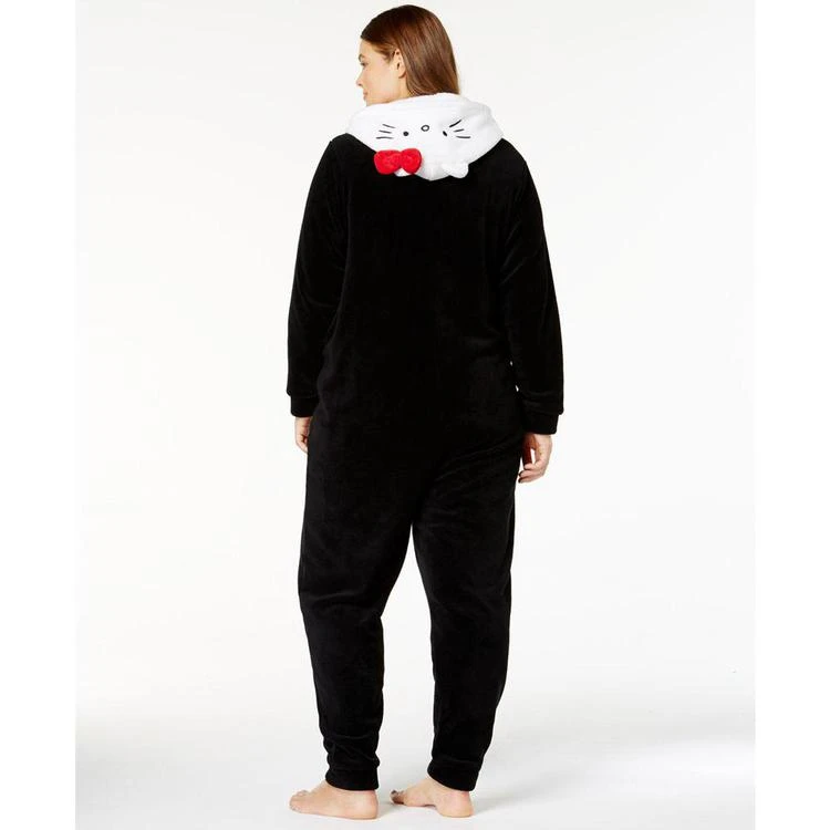 商品Hello Kitty|Plus Size Bow City Hooded Jumpsuit,价格¥91,第2张图片详细描述