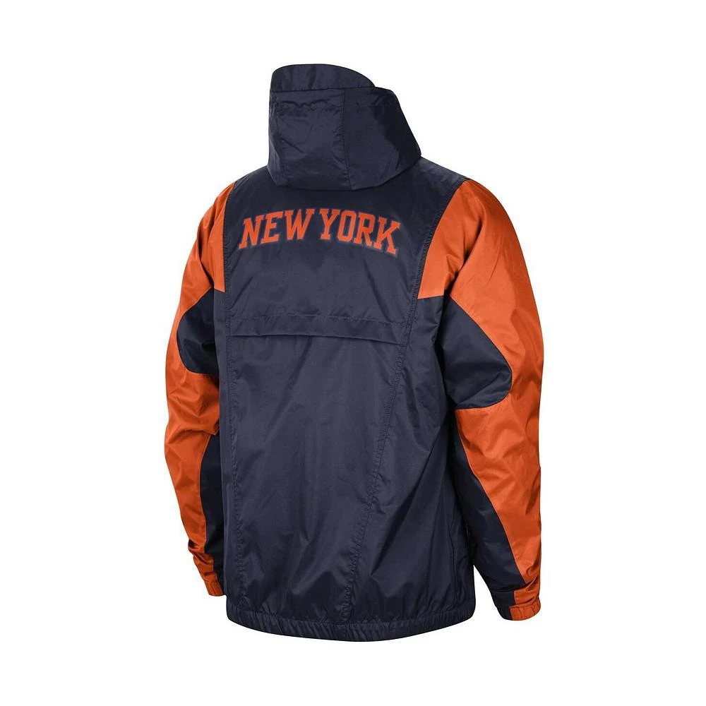 商品Jordan|Men's Brand Navy New York Knicks Authentic Statement Edition Full-Zip Windbreaker,价格¥972,第3张图片详细描述