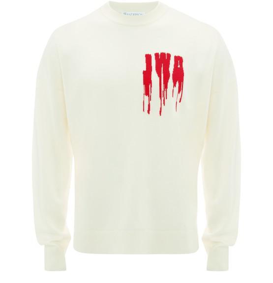 商品JW Anderson|Jwa 粘液状徽标圆领针织套衫,价格¥3588,第4张图片详细描述